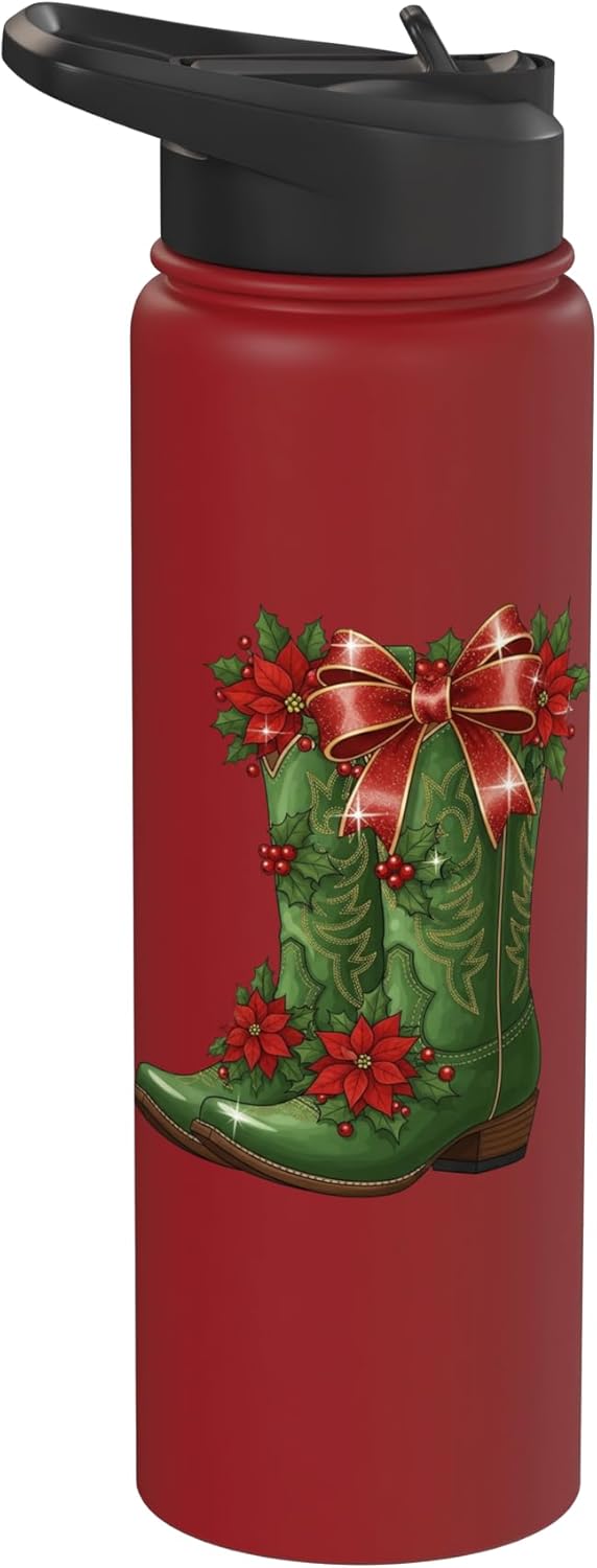 Botella agua térmica acero inox para navidad