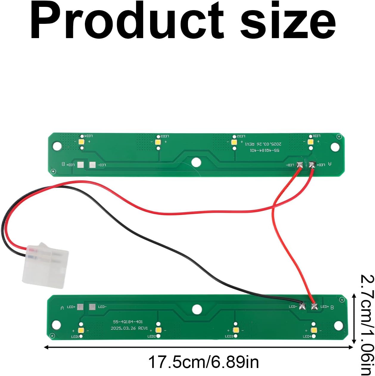 Repuesto luz LED refrigerador WRX735SDH WRF555SDFZ