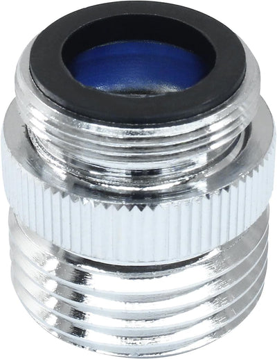 Adaptador grifo latón a manguera 3/4pulg cromado cocina baño jardín