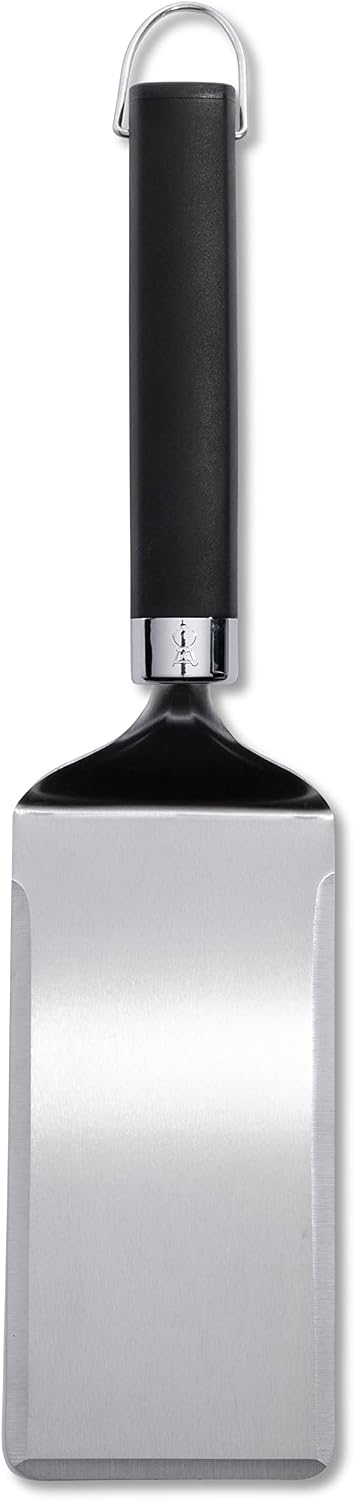 Espátula acero inox biselada mango elevado para parrilla