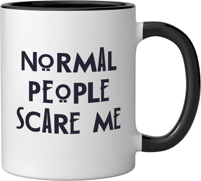 Taza de cerámica Sarcastic Design para hombre y mujer en negro y blanco