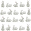 20 Figuras Conejo Resina Decoración Tartas Jardín Musgo