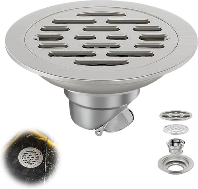 Desagüe antiolor acero inox 304 con filtro doble para baño y cocina