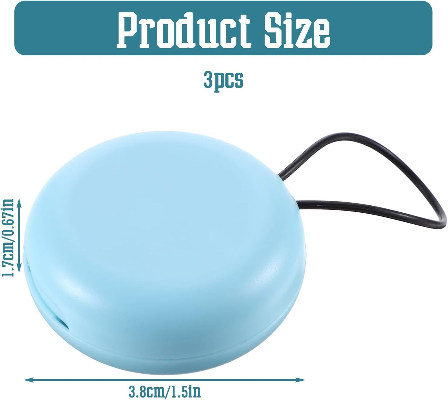 Caja para tapones de oído ABS portátil con cuerda