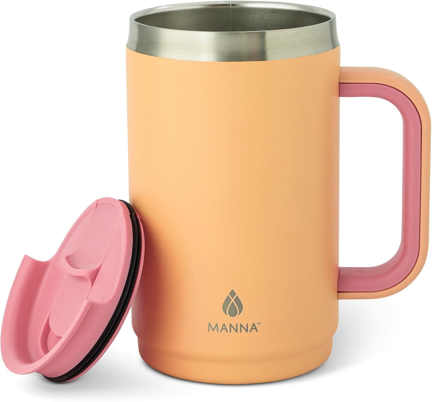 Taza Boulder Manna 20oz Esmalte Melocotón Clavel Rosa