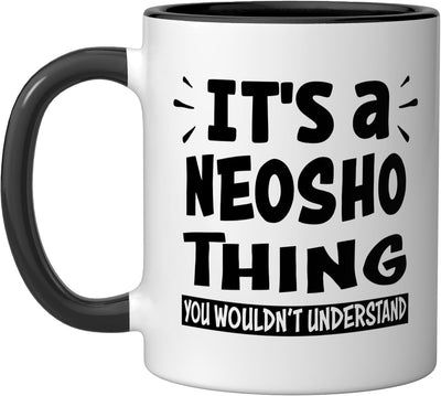 Taza cerámica Neosho Lovers Thing You Wouldn't Understand negra/blanca