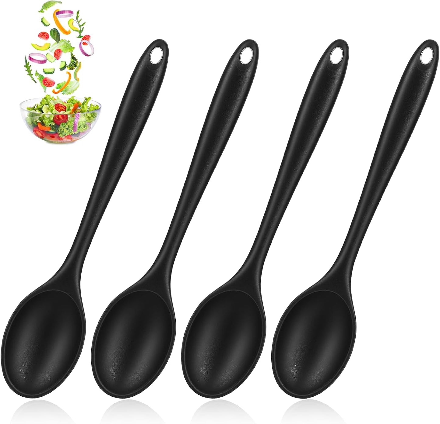 4 cucharas de mezcla de silicona para cocinar y hornear
