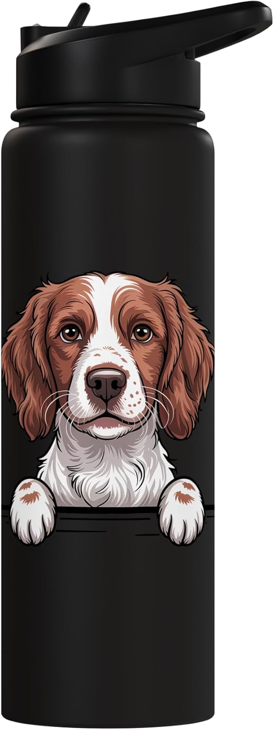 Botella de agua aislada de acero inoxidable para amante del perro welshie