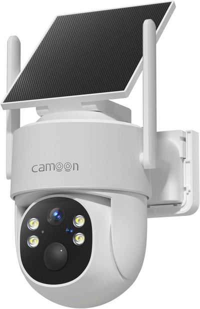 Cámaras seguridad solar 2K inalámbricas WiFi visión nocturna color