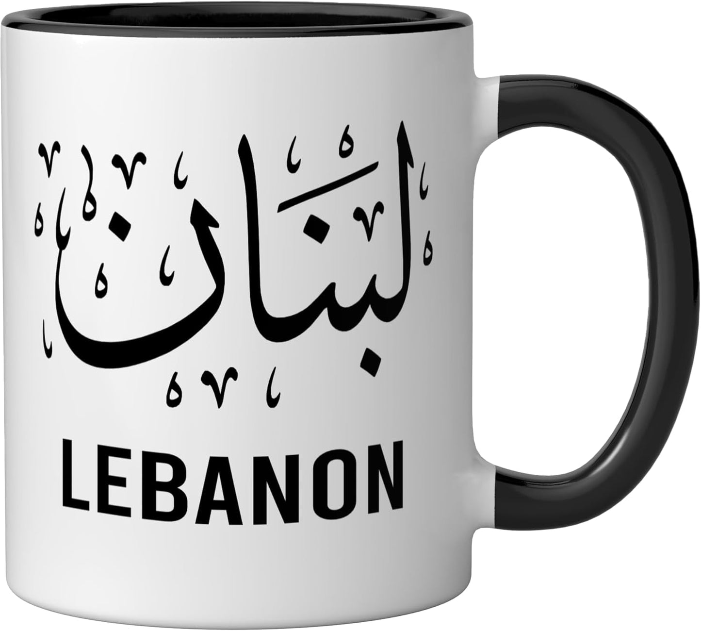Taza Cerámica Bandera Líbano Cedro Diseño Herencia