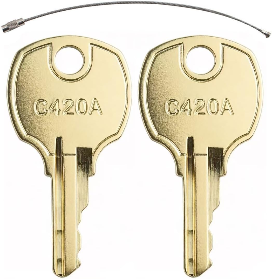 2 Llaves Repuesto Candado Leva C420A Comp Cerraduras