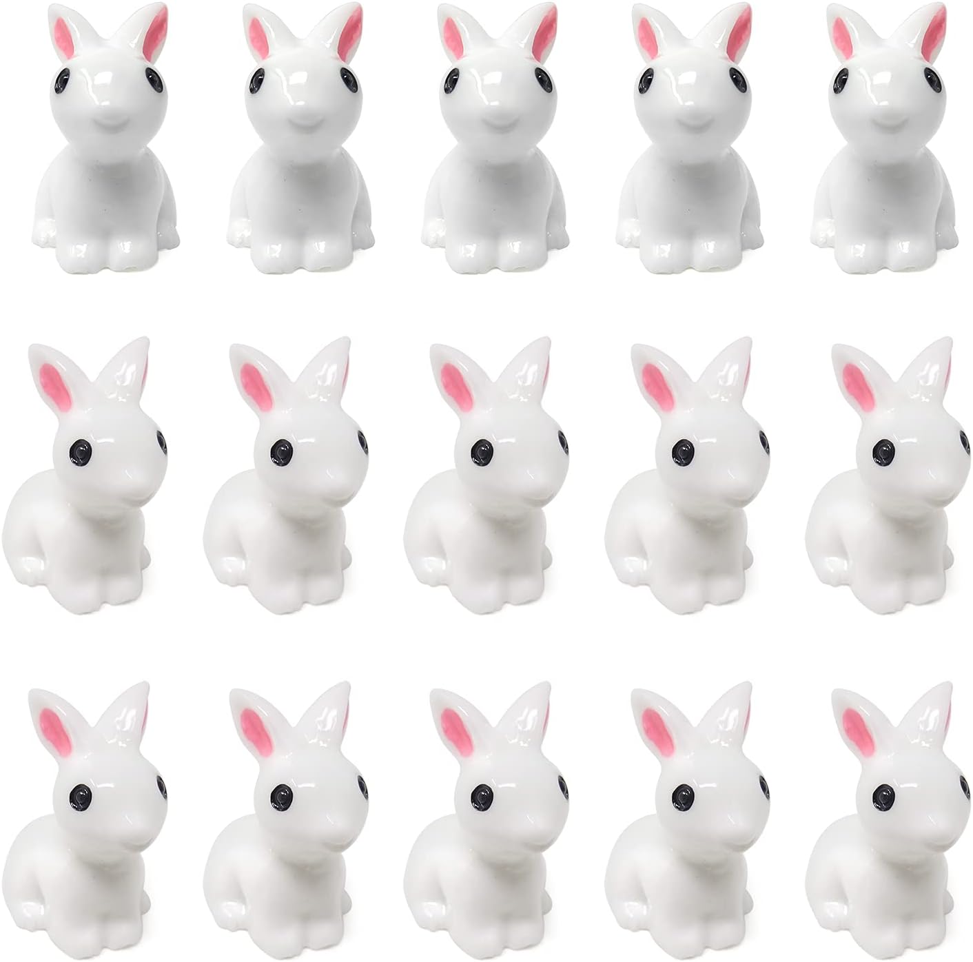 20 Figuras Conejo Resina Decoración Micro Paisaje