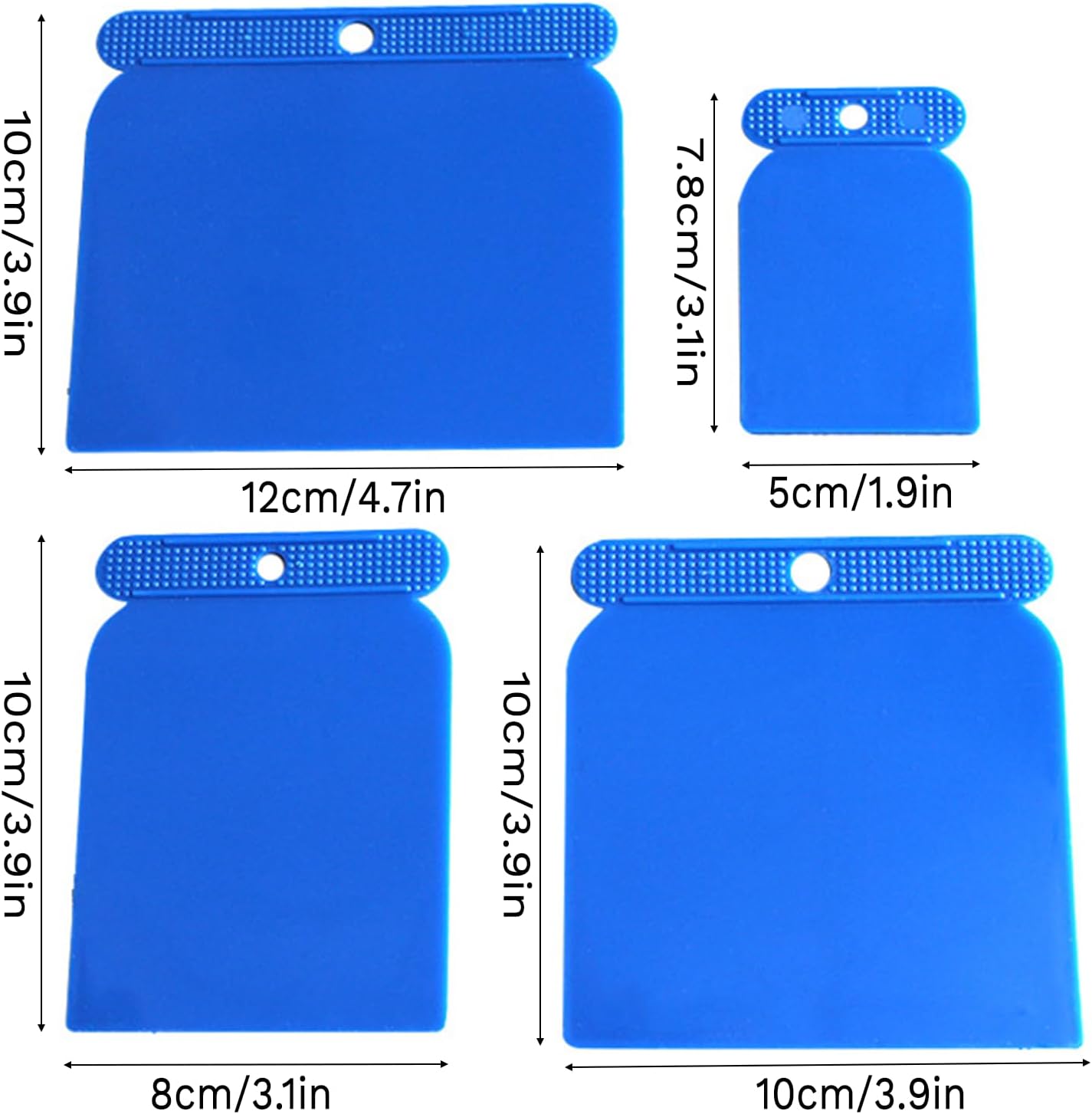 Set 4 Cuchillos Plástico Masilla Raspador Paredes Profesional