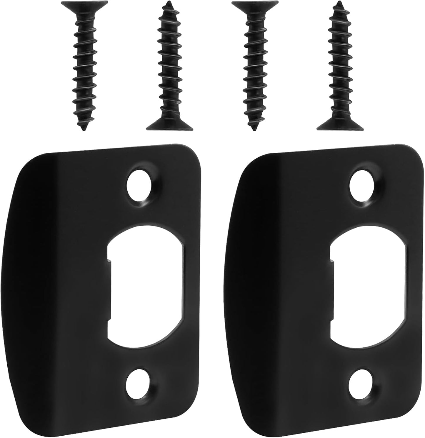 Placa puerta acero inox 4 s negro