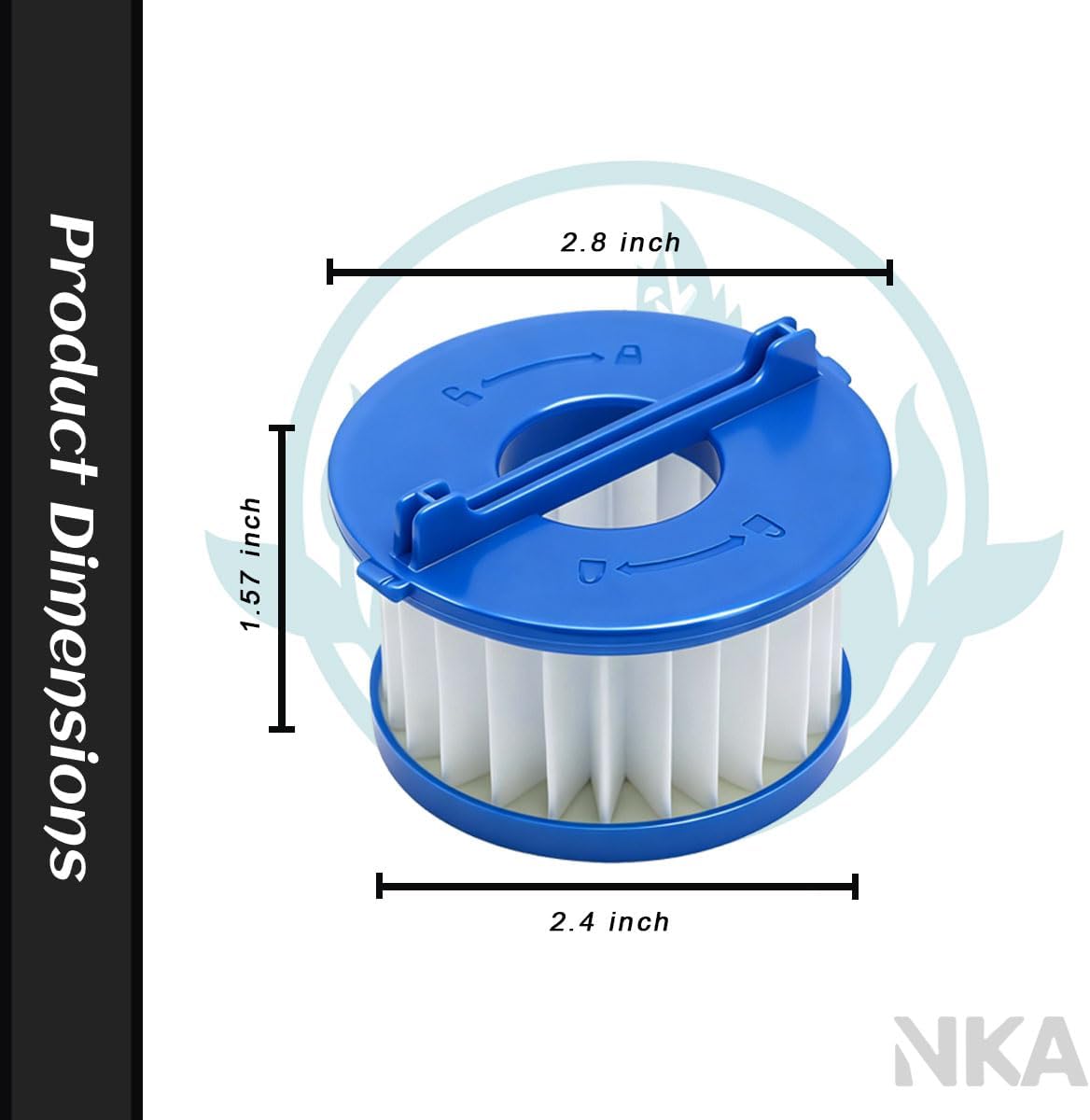 Filter HEPA lavable para aspiradora Ryobi 18V ONE PCL702