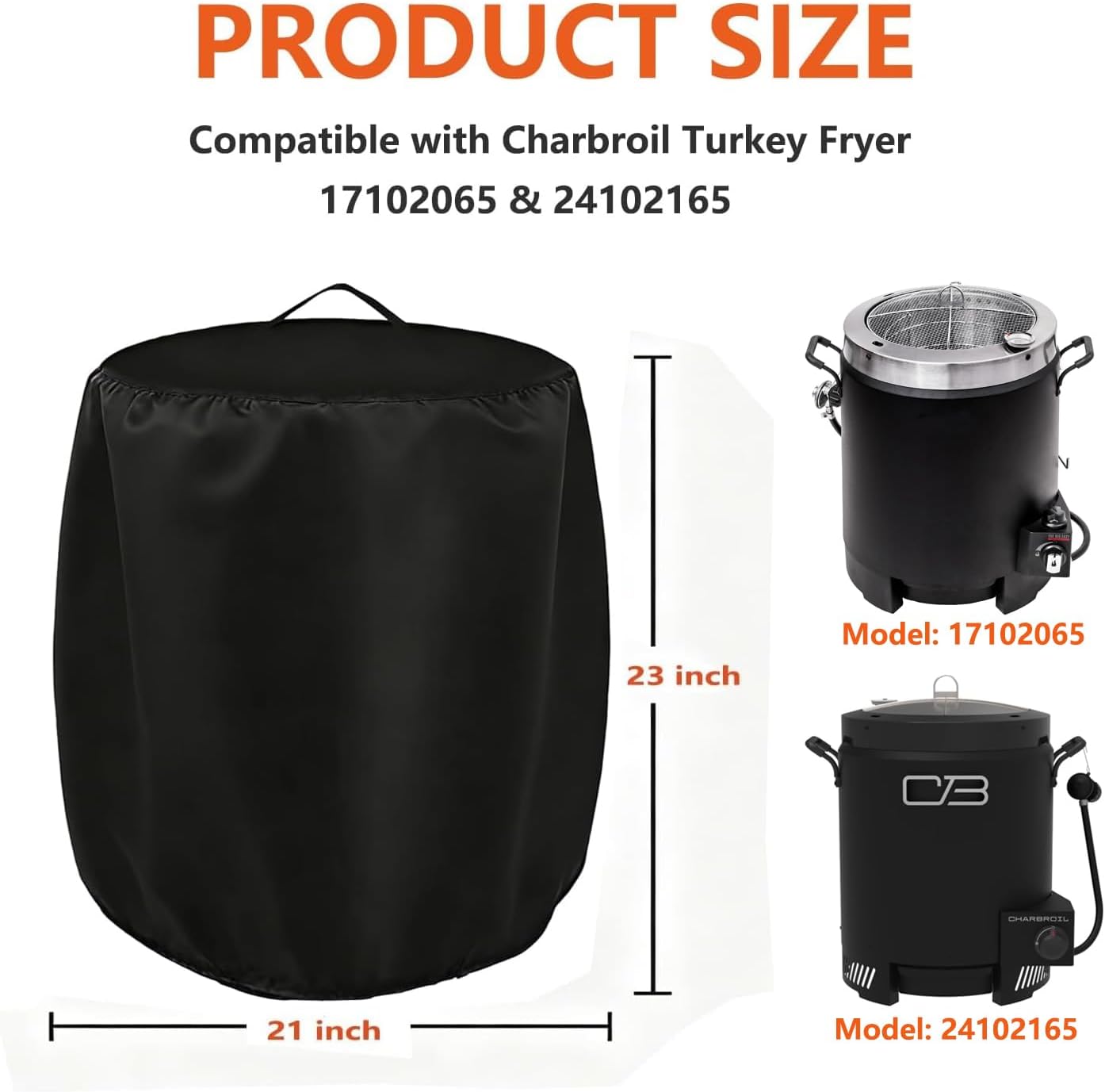 Funda freidora Charbroil The Big Easy acero inox