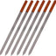 Brochetas acero inox mango madera para shish kebab grill turco