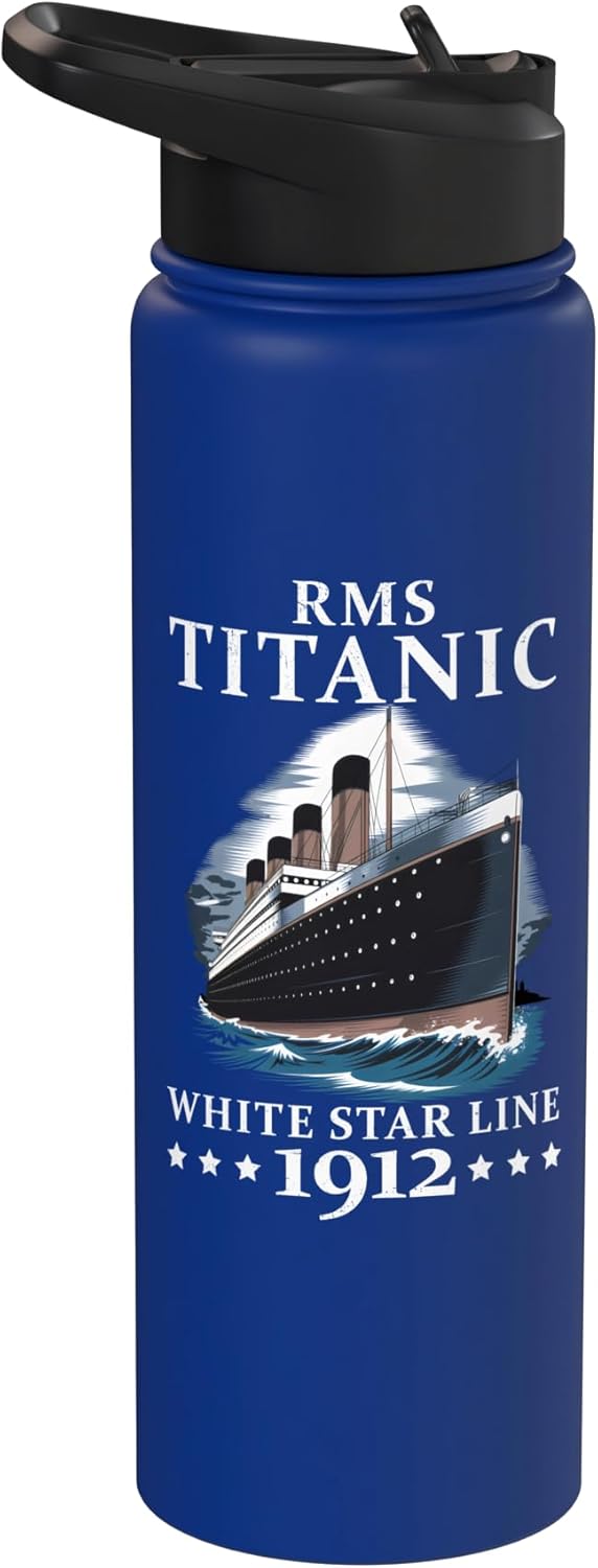 Botella de agua acero inoxidable Titanic para niños y niñas