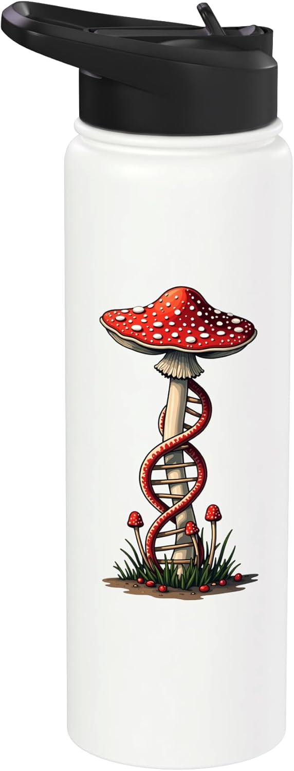 Botella de agua aislada acero inoxidable para recolección de hongos