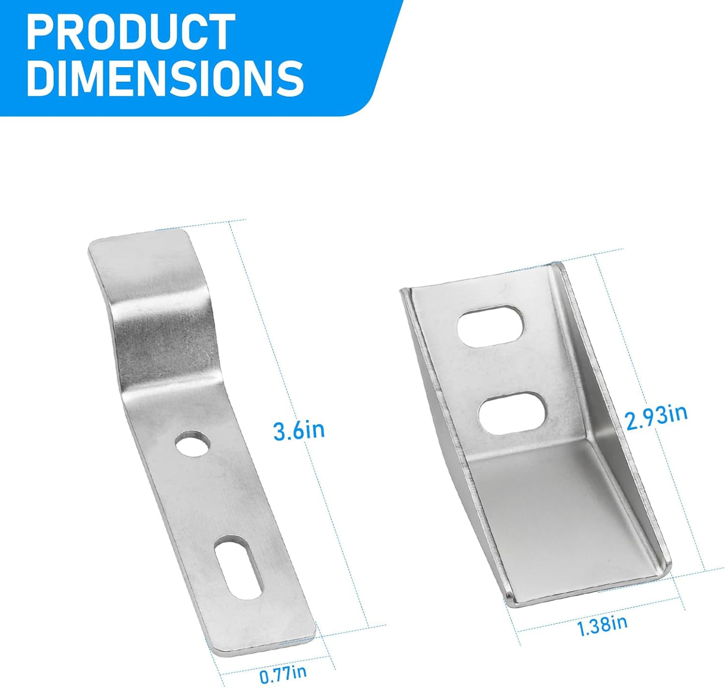 2 Pzas Soportes Montaje Pared Fregaderos Orinal