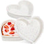 Set 2 Molde Corazón Silicón 10pulg para Hornear