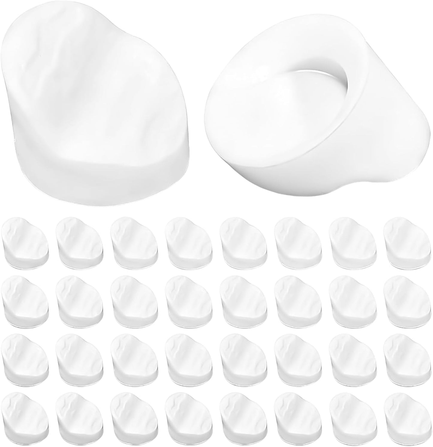 Tapones puerta silicona blanca 1/4pulg