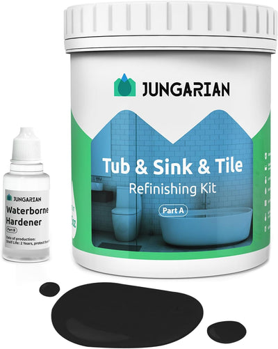 Kit reacabado tina azulejos negro 17.5oz