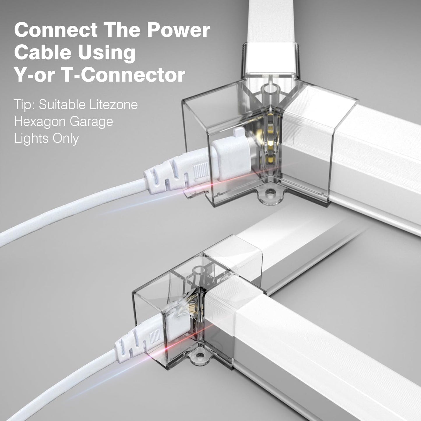 Cable luz garage hexagonal con interruptor comp