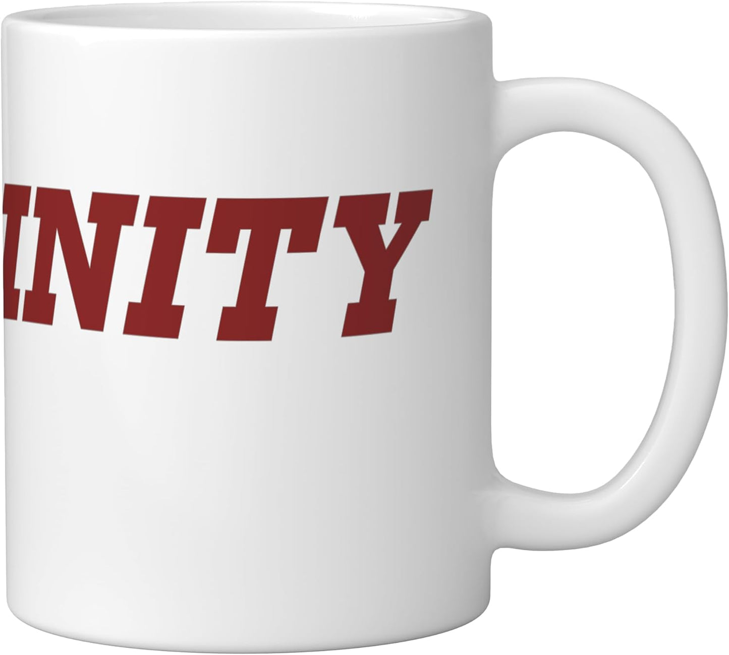 Taza de cerámica Trinity University Tigers color blanco