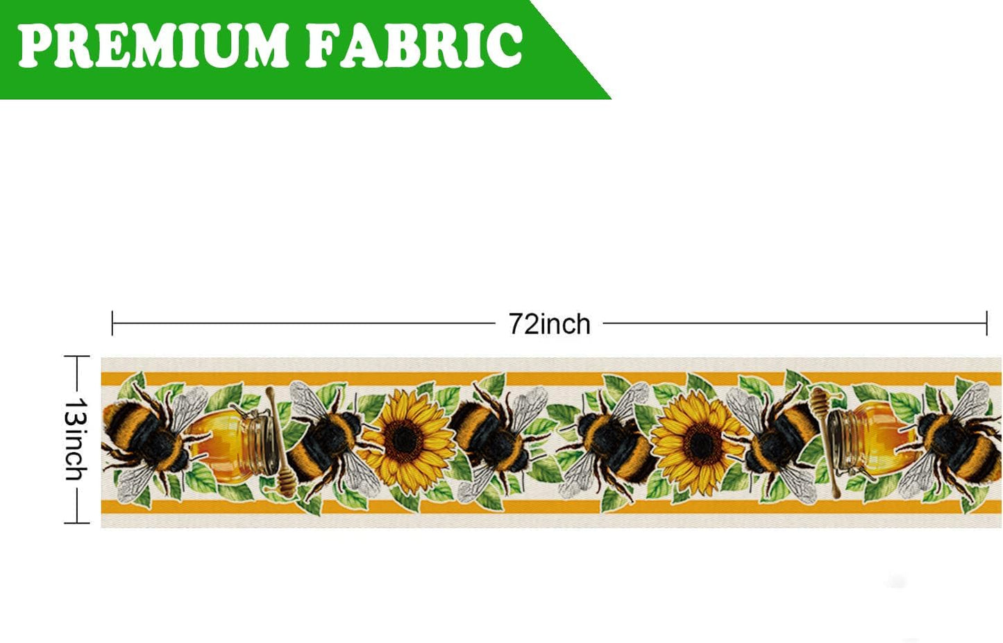 Camino de mesa de verano con girasoles para decoración de vacaciones