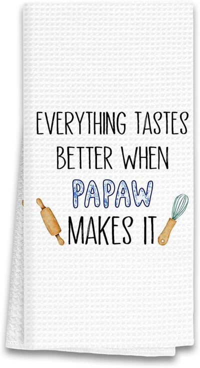 Toalla de cocina decorativa para papá regalo de nietos 16x24 pulgadas