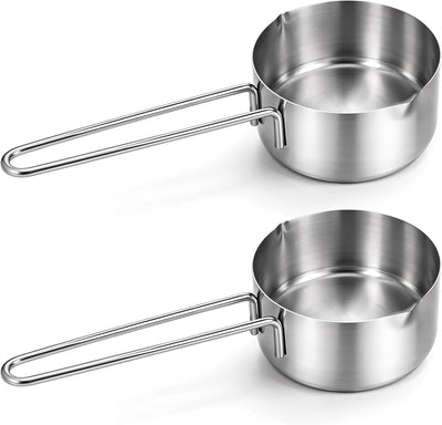 2 Pzas Medidor 60ml Acero Inox para Cocina y Hornear