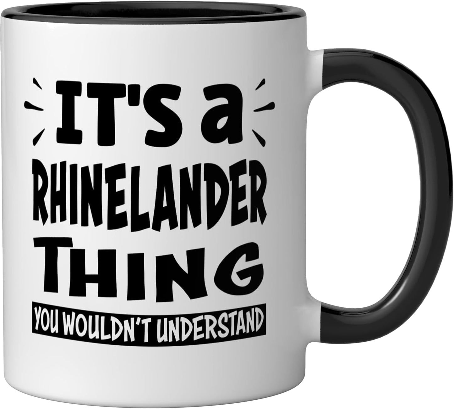 Taza cerámica Rhinelander Trip Lover Thing You Wouldn't Understand Negro/Blanco