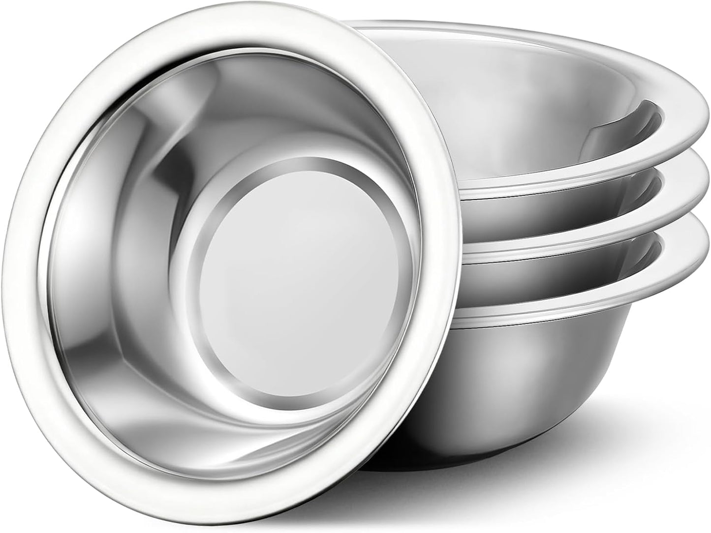 Tazones de acero inoxidable 304 para cocina paquete de 4 cuencos pequeños de 5.5 pulgadas apilables