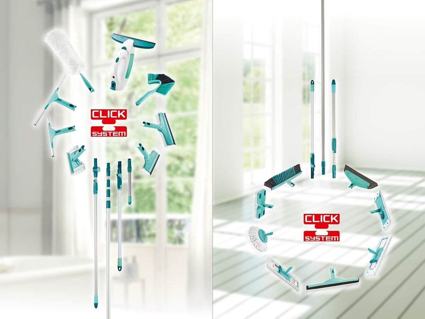 Limpiaparabrisas con asas clic blanco antibacteriano