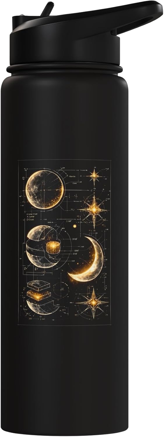 Botella de agua aislada de acero inoxidable Lunar