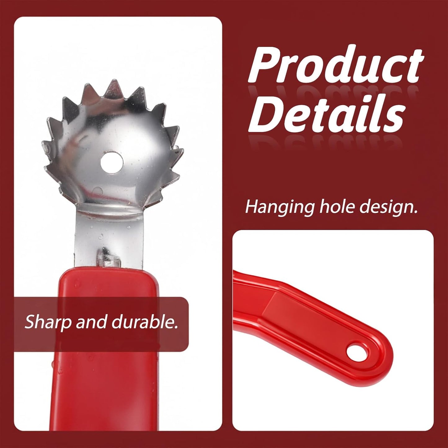 4 herramientas descorazonador tomate acero inox