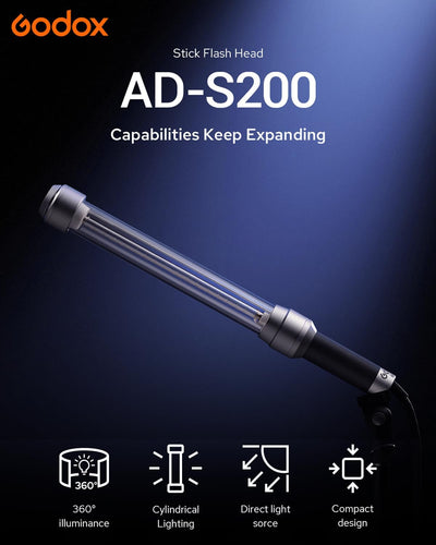 Flash de bolsillo AD200 200W 5800K con puerta de granero