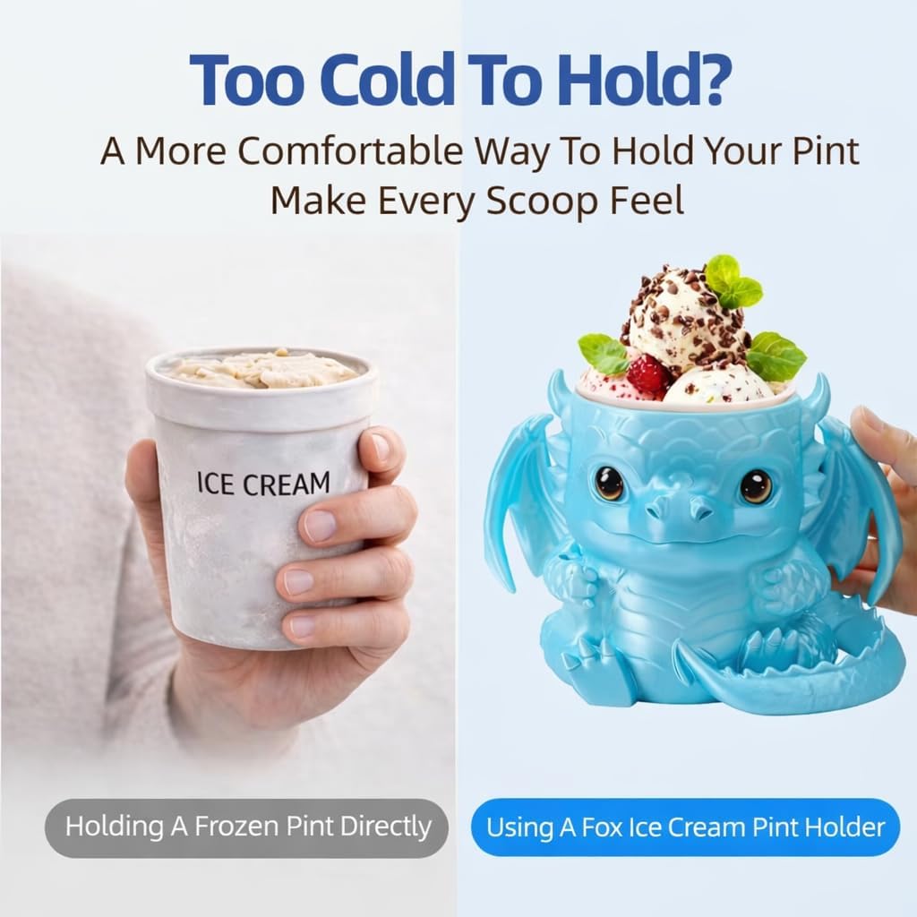 Soporte para pinta de helado con asa taza aislada de dinosaurio