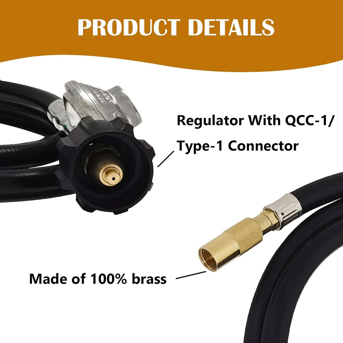 Kit adaptador propano para parrilla Blackstone 17-22 pulg 20lb