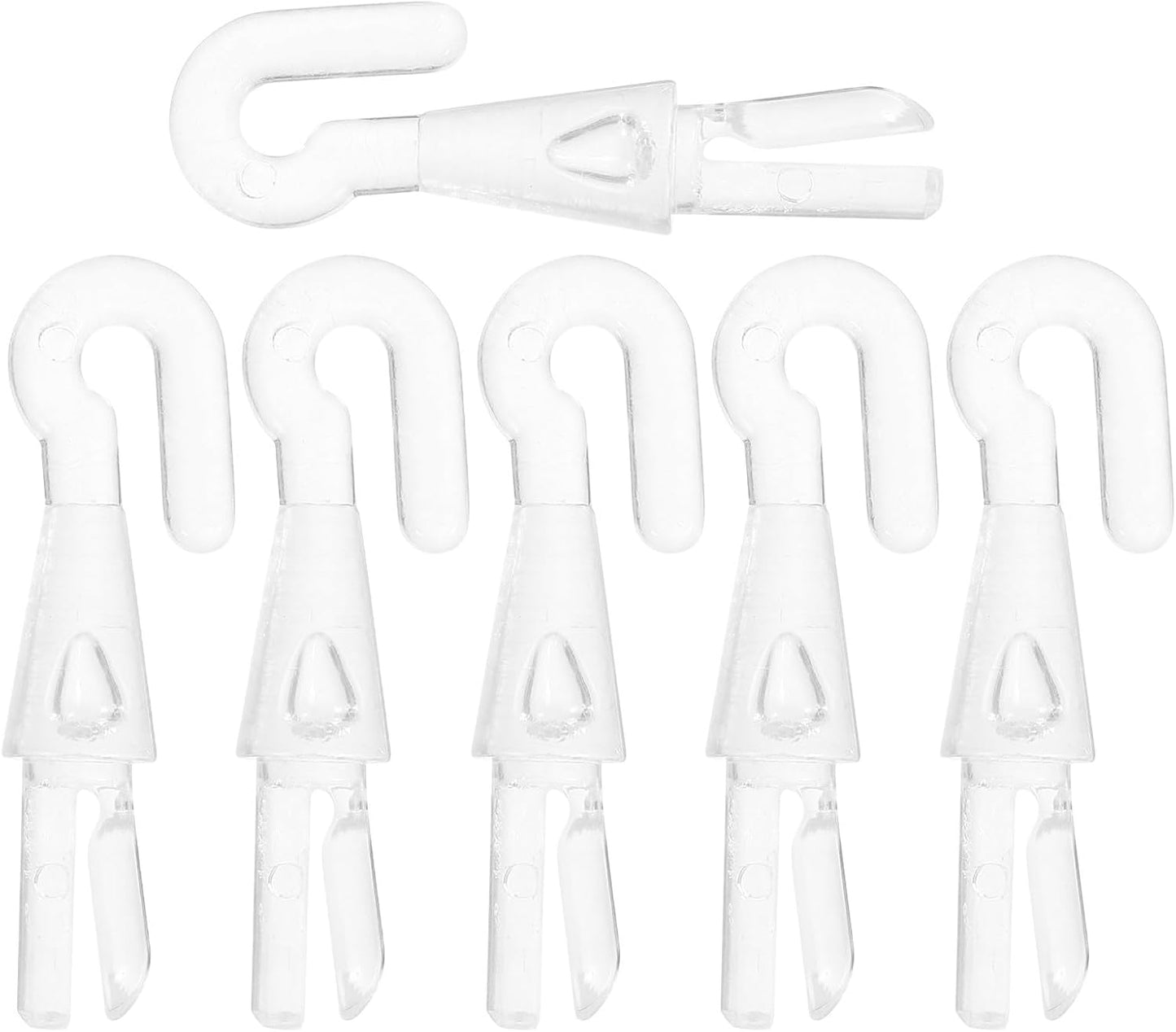 6 Pzas Gancho Repuesto Vara Ciega Conector Vertical