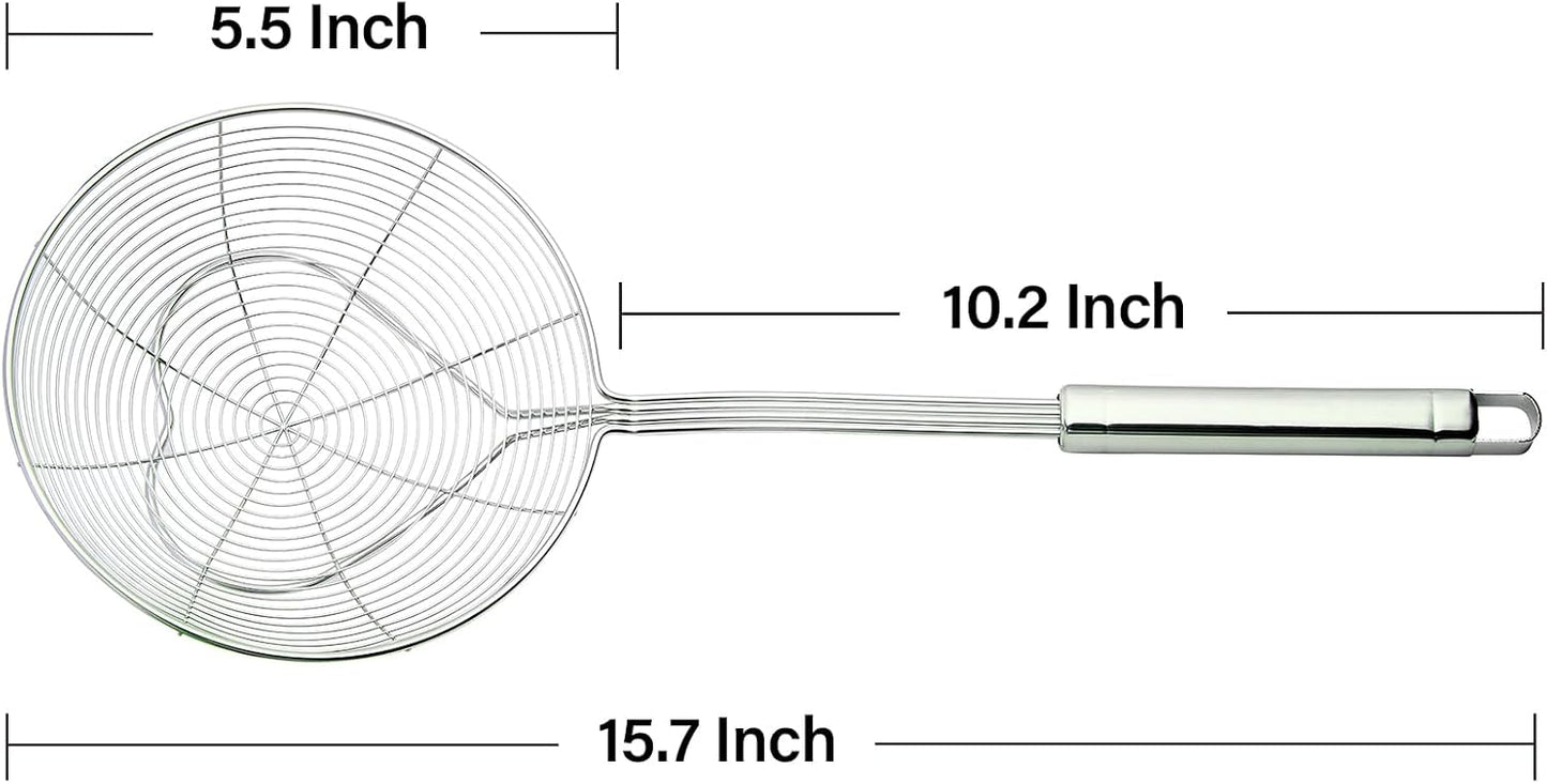 Cuchara espumadera acero inox 5.5pulg con asa