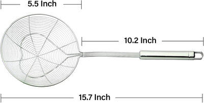 Cuchara espumadera acero inox 5.5pulg con asa
