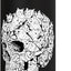 Bottella de agua aislada Cat Skull Halloween Gothic