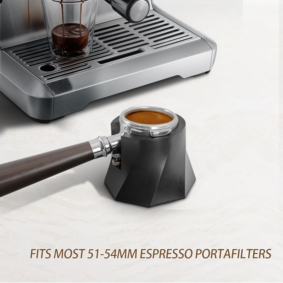 Estación Tamping Portafilter 2.126pulgada Accesorio Cafetera