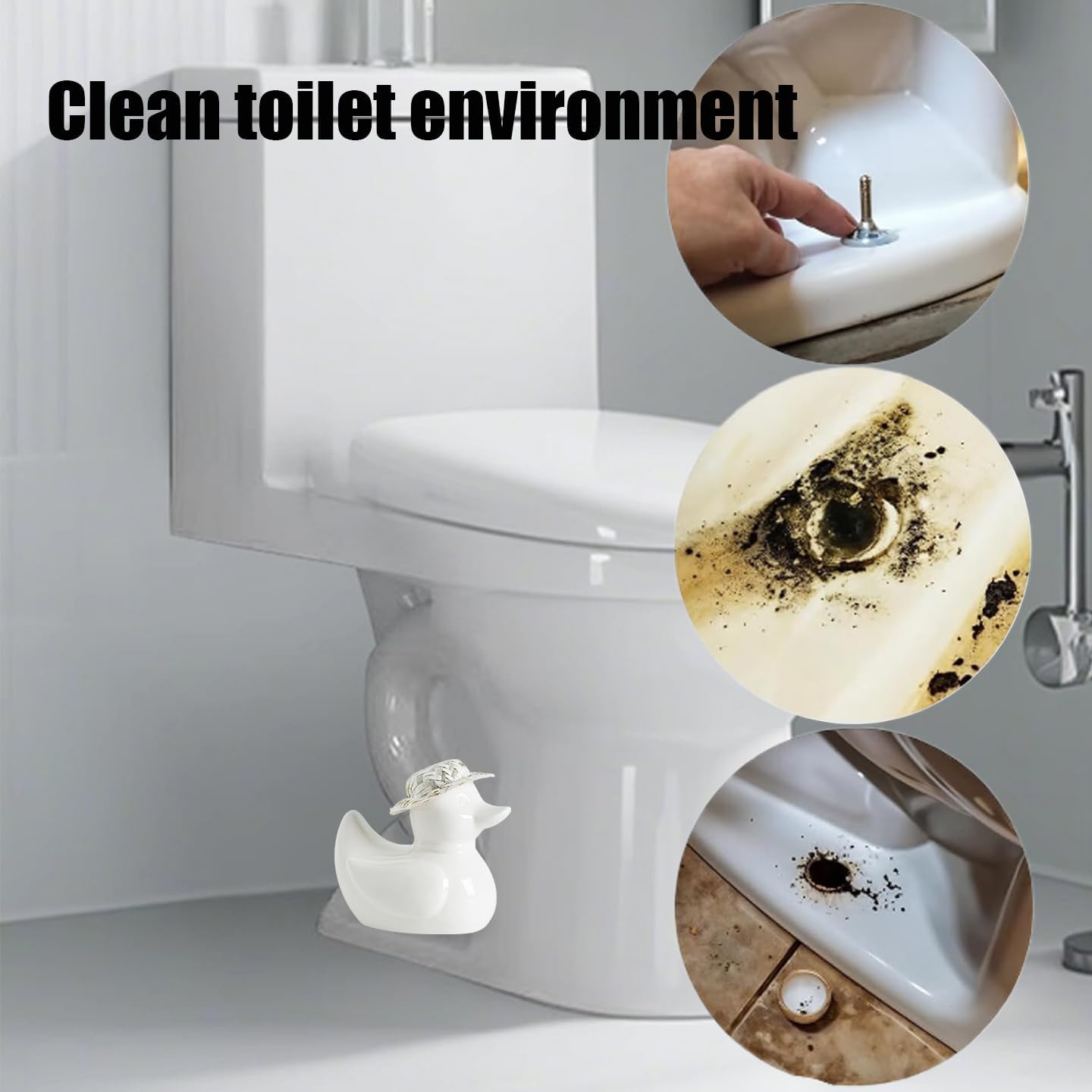 2 Fundas Decorativas para Pernos Inodoro Cerámica