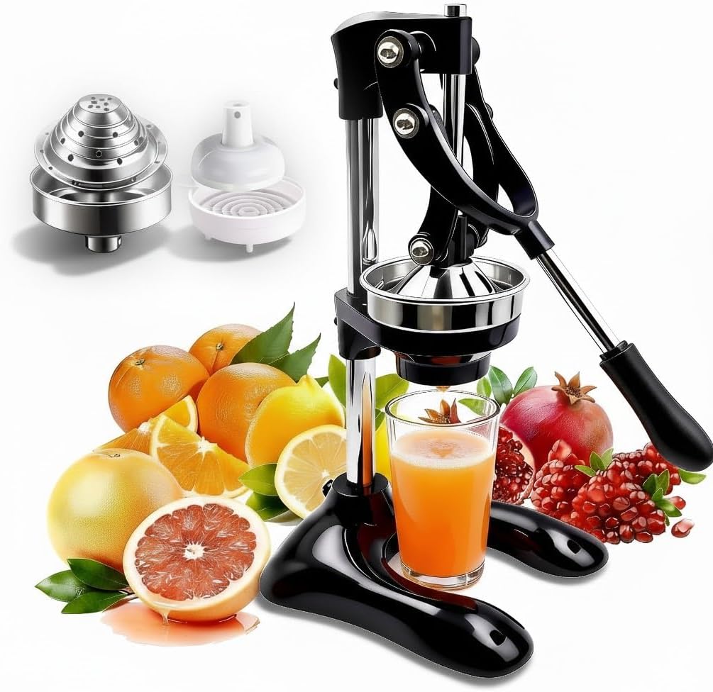 Exprimidor manual de hierro fundido para cítricos, prensa resistente para naranja y limón