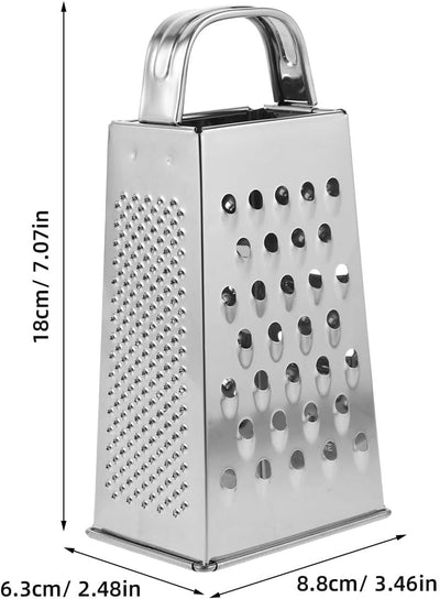 Rallador de queso de acero inoxidable multifuncional con asa