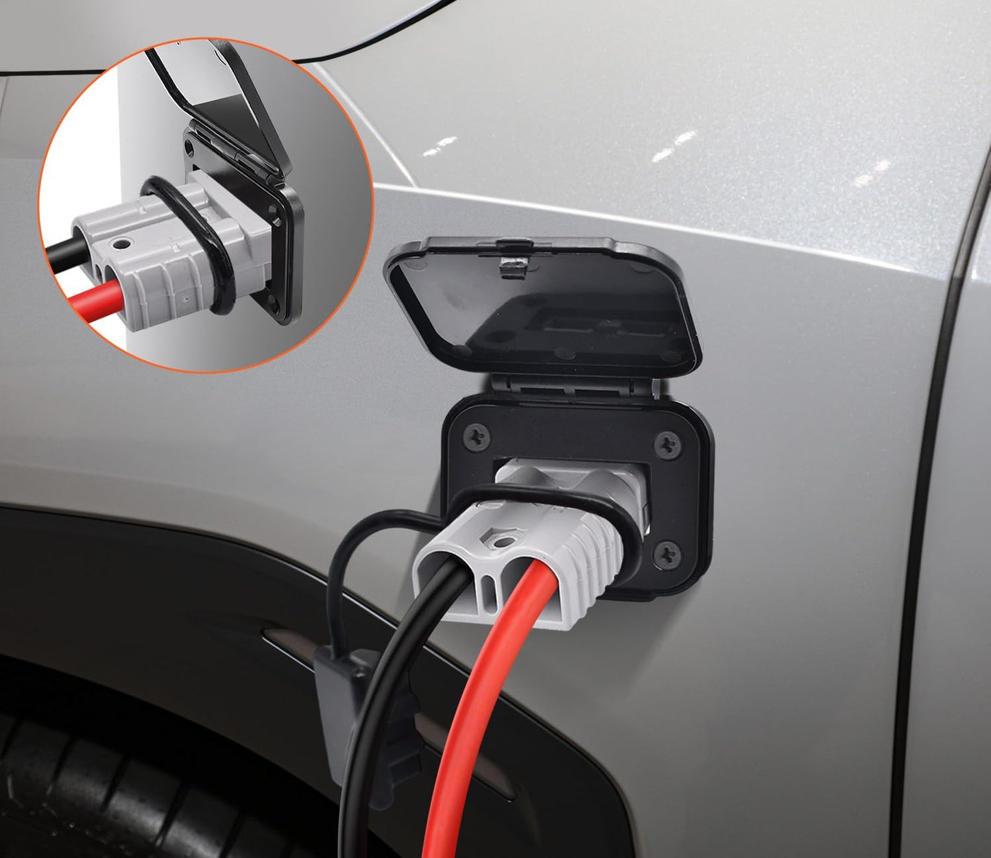 Conector Anderson Plug 50A con soporte tapa para batería 12V-36V