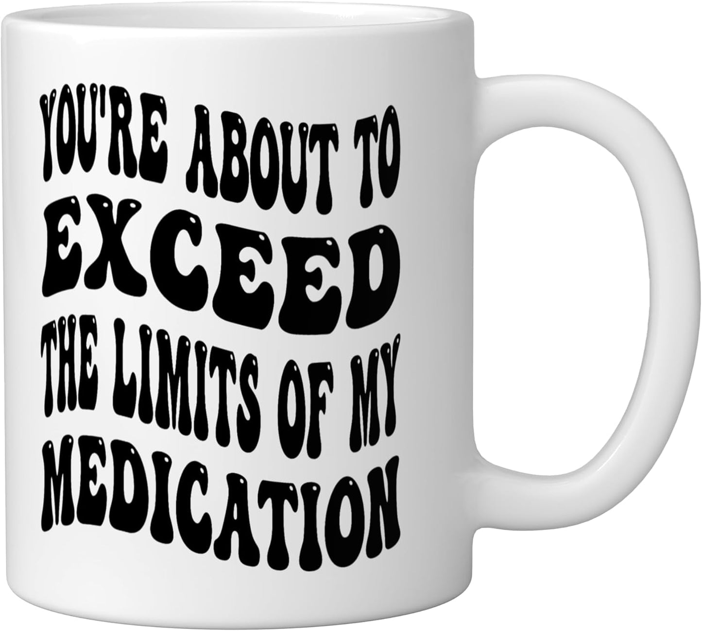 Taza cerámica para introvertido blanco sin límites de medicación